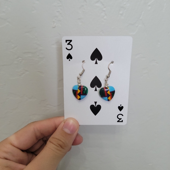 Navajo Multi Stone Necklace and Earrings Set - Picture 6 of 10